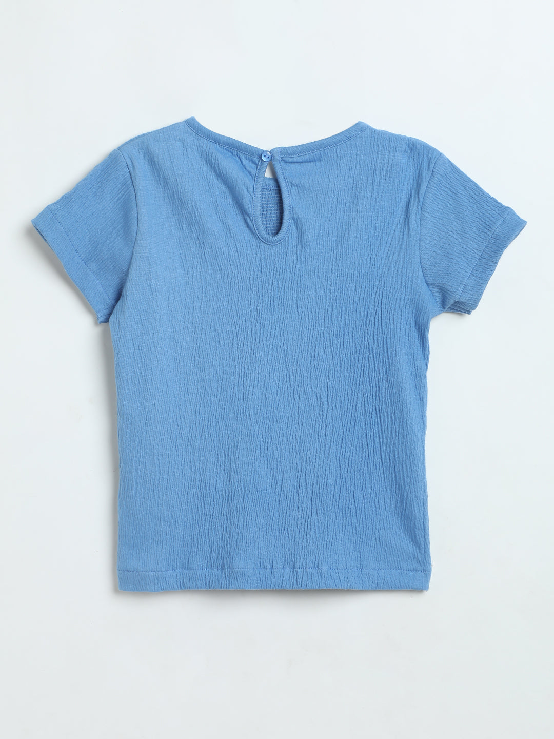 Milou Baby Girls Blue Cotton Top