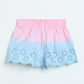 Milou Baby Girls Snow White Eyelet Skirt Ombre Blue