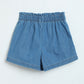 Girls Light Blue Denim Shorts | Soft Cotton Kids Shorts | Milou