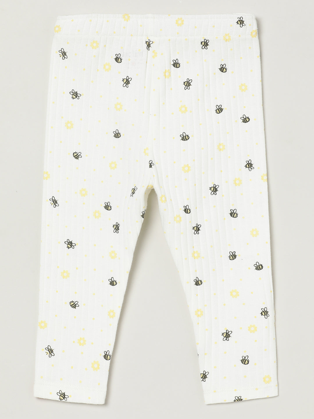 Milou Girls Printed Leggings White Floral Print