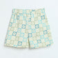 Milou Toddler Girls Cotton Shorts Light Blue Check