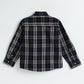 Milou Boys Cotton Full Sleeve Checked Shirt Navy Blue Check