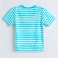 Half Sleeve Bio-Washed striped T-Shirt