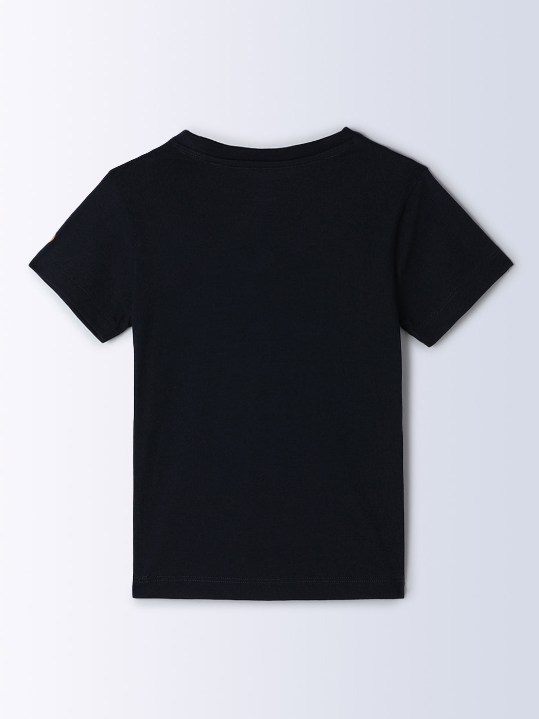 Milou Kids Cotton Half Sleeves Solid Bio Washed T-Shirt for Boys BBASICTEE002