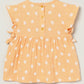 Milou Baby Girls Orange Printed Cotton Dress