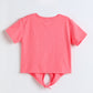 Milou Girls Front Knot Short sleeve Top