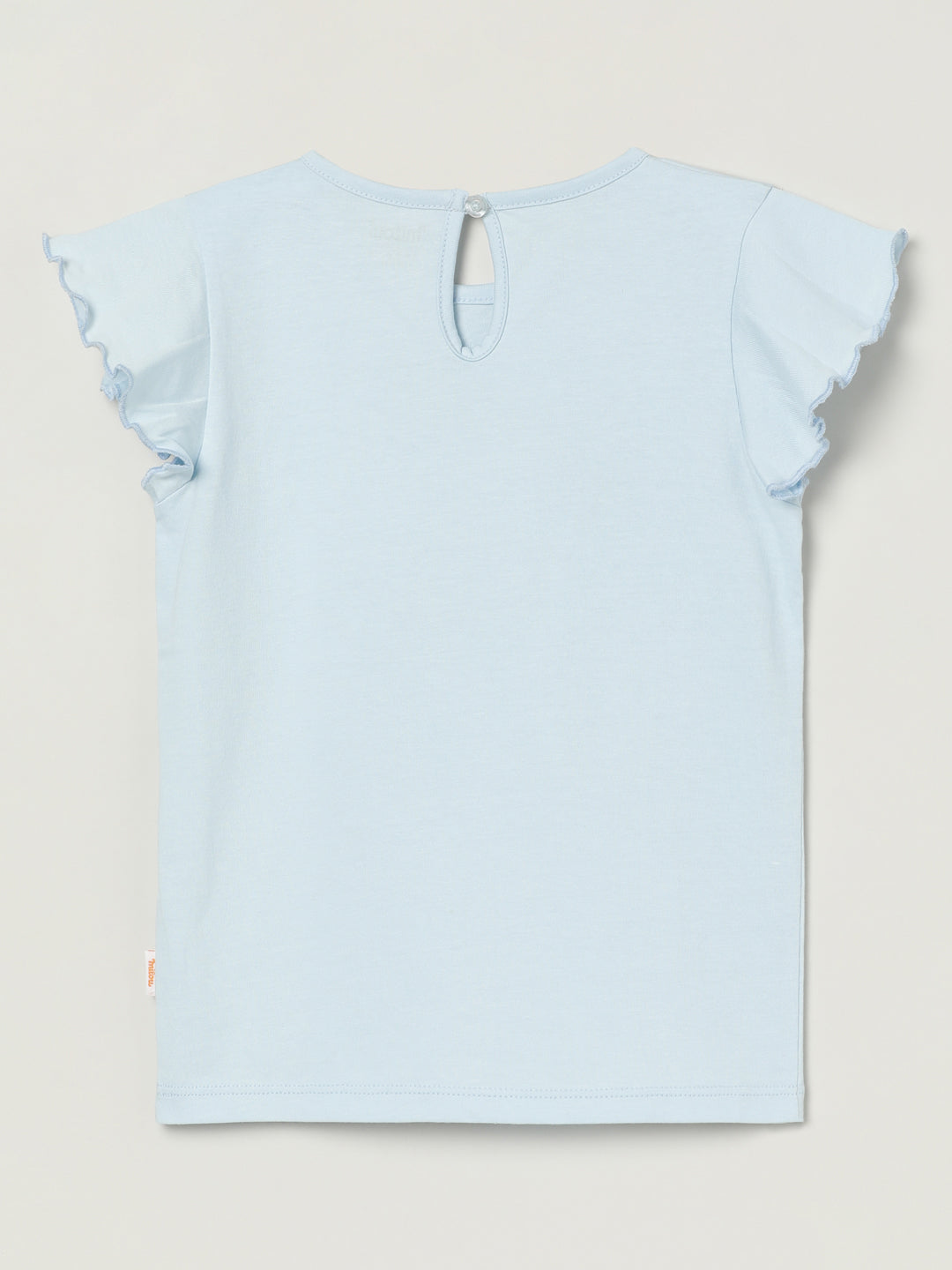 Milou Kids Cotton Bio Washed Printed T-Shirt for Girls TGVGTS038