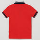 Milou Boys Red Polo T-Shirt