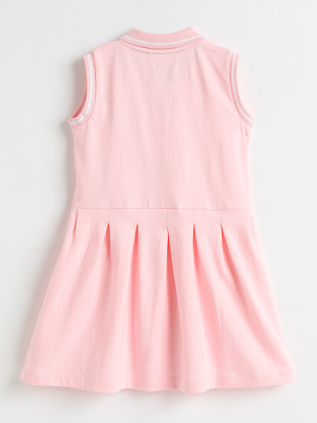 Milou Girls Sleeveless Pleated Polo Dress