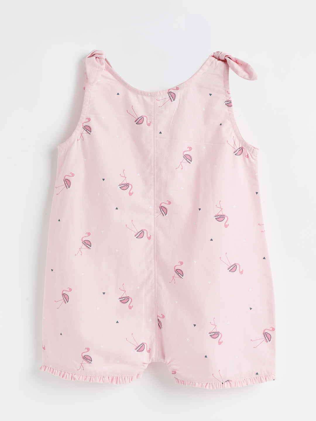 Milou Kids Cotton Bio Washed Printed Romper for Girls - BGRMP041-AOPPK