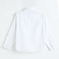 Milou Kids Boys Cotton Full Sleeve Bio-Washed Shirt White