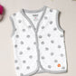 Milou New Born Unisex Cotton Sleeve less Jabala Pack of 3