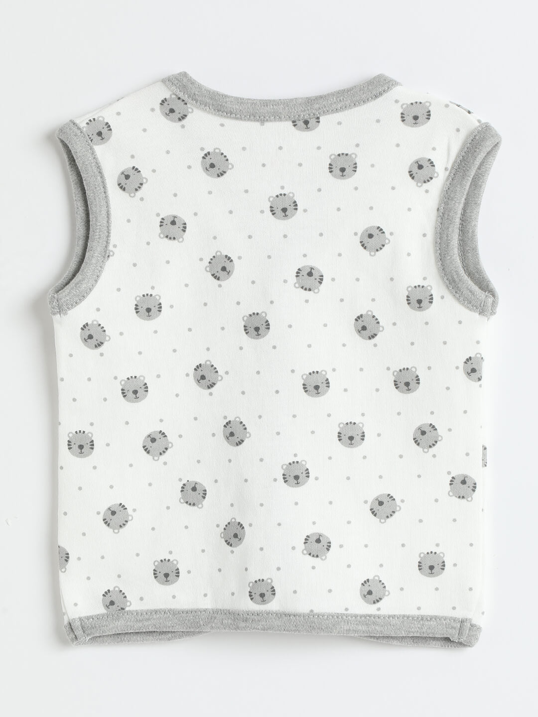 Milou New Born Unisex Cotton Sleeve less Jabala Pack of 3