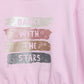 Milou Girls Loopknit Sweatshirt Pink Cropped