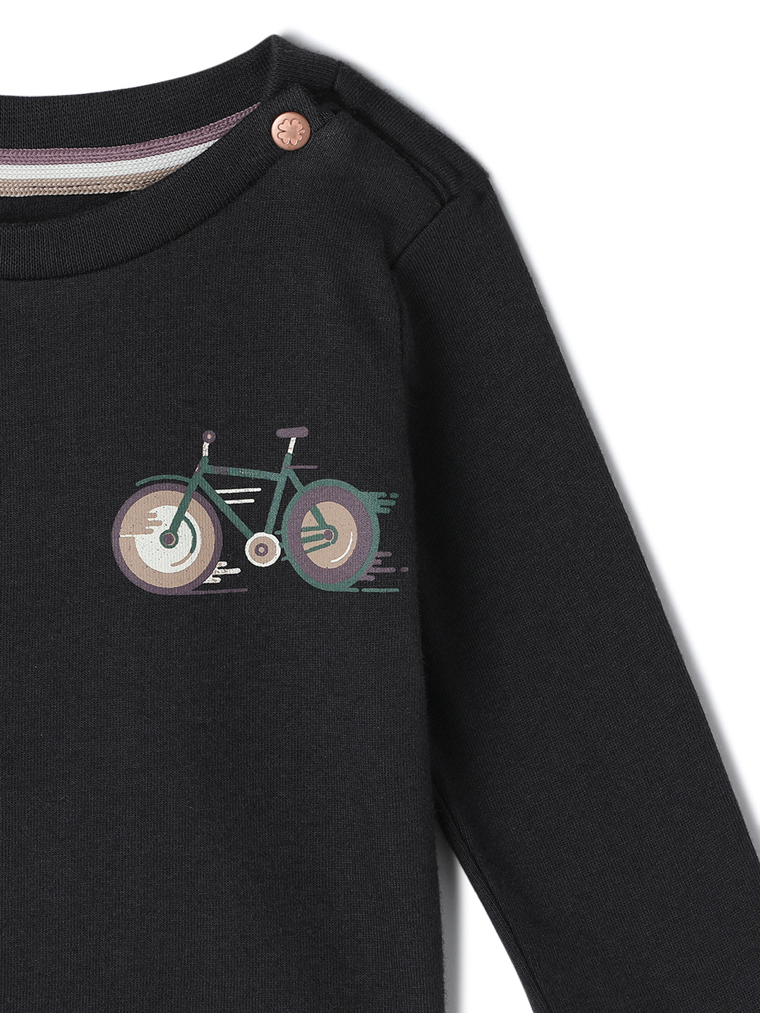 Milou Kids Cotton Full Sleeve Bio Washed T-Shirt for Boys 4470013