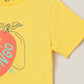 Milou Toddler Girls Printed T-Shirt Yellow Mango Print