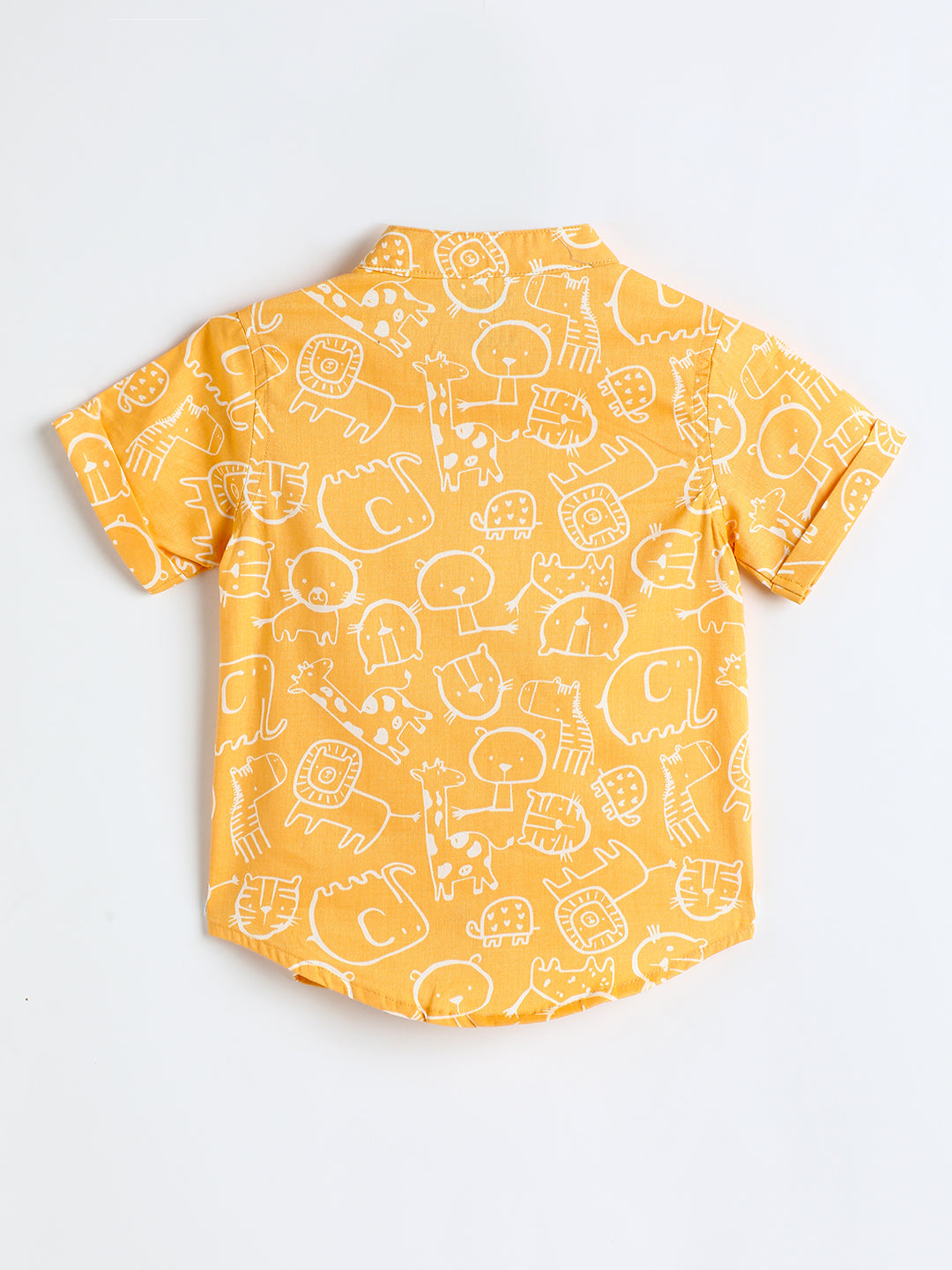 Milou Kids Cotton Solid Bio Washed Top & Shorts Co-ord Set for boys -BBANSET034-FLX