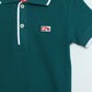 Kids Green Polo T-Shirt | Soft Cotton Piqué Casual | Milou Kids