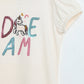 Milou Girls Pure Cotton Puff-Sleeve T-Shirt With Chest Embroidery