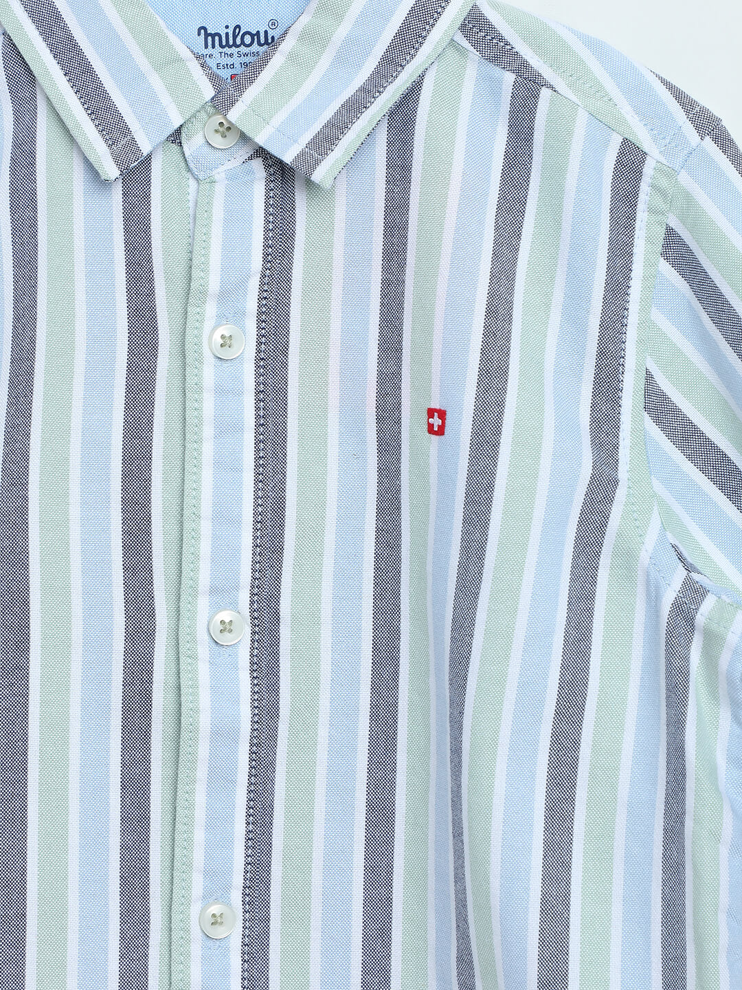 Milou Boys Classic Striped Long-Sleeve Shirt