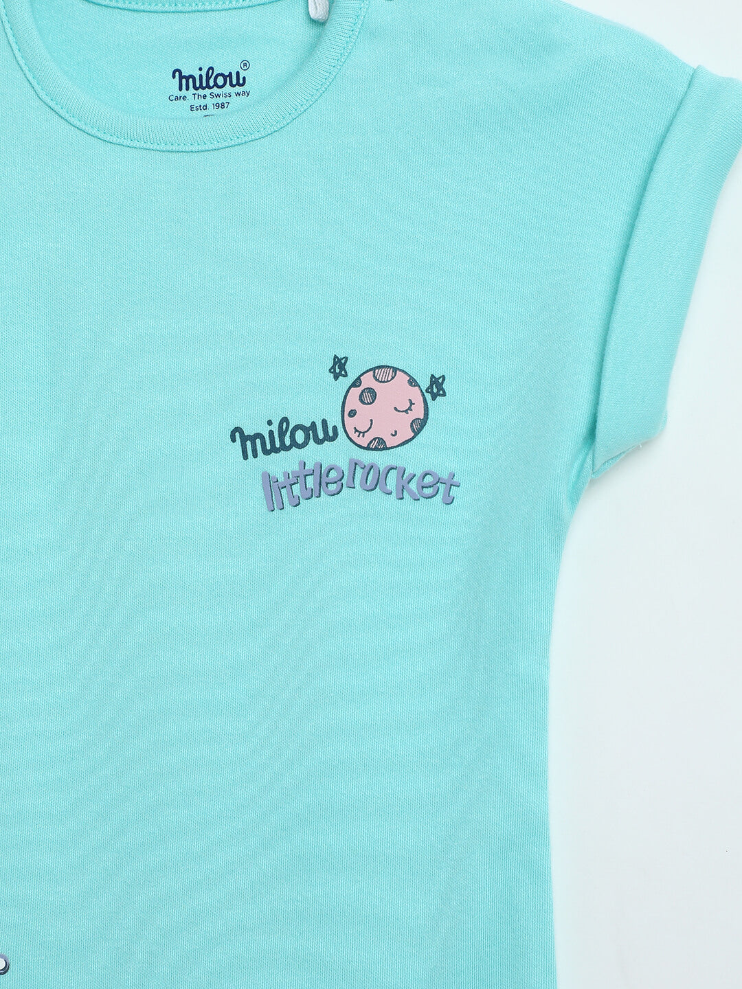Milou Infants Short Sleeve Pure Cotton Romper