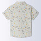 Milou Boys All Over Printed Half Sleeve Shirt White Animal Print