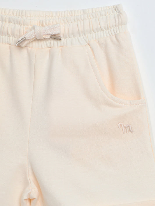Milou Girls Candy Pink Loopknit Shorts