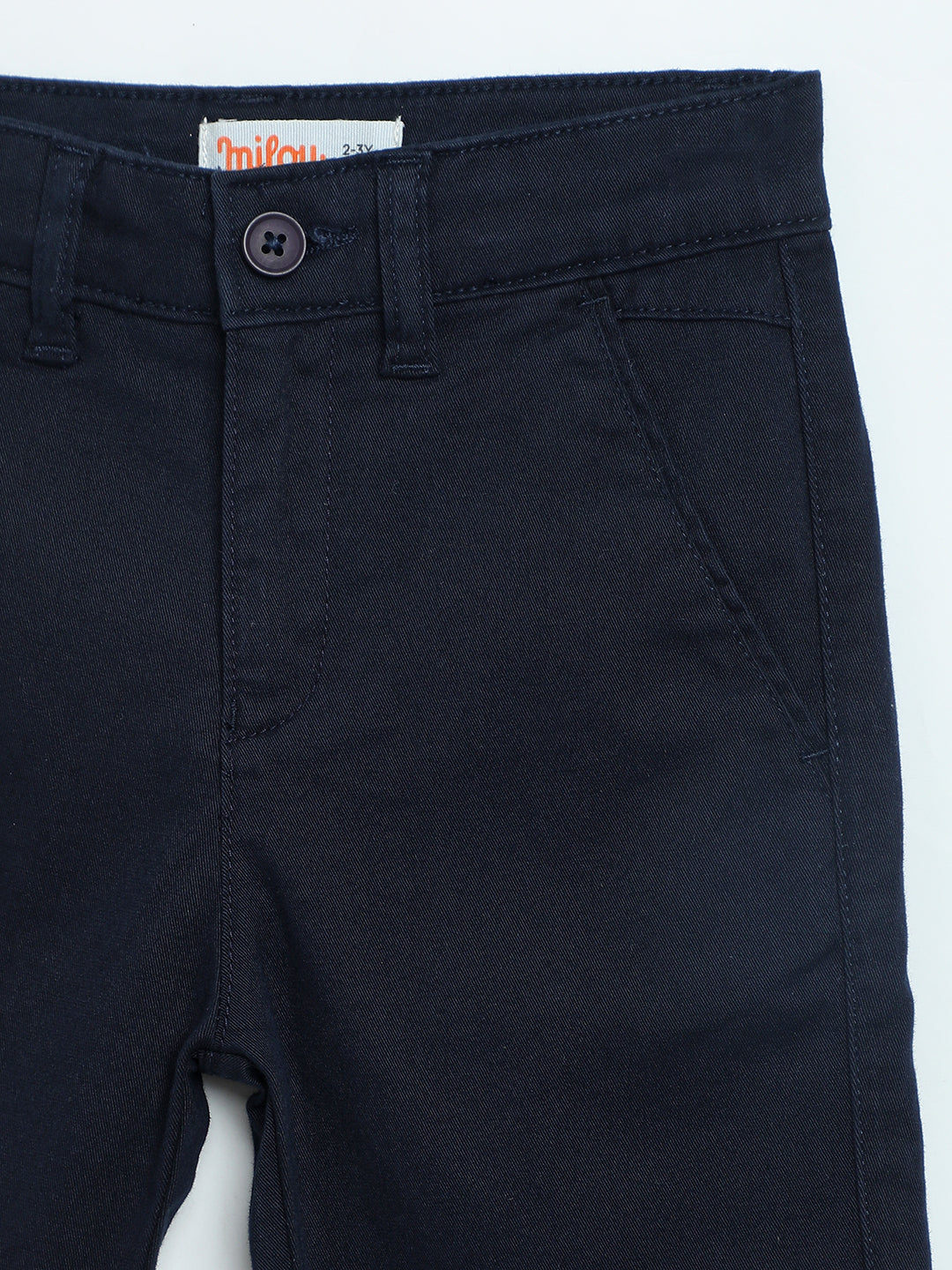 Milou Boys Navy Poplin Trousers