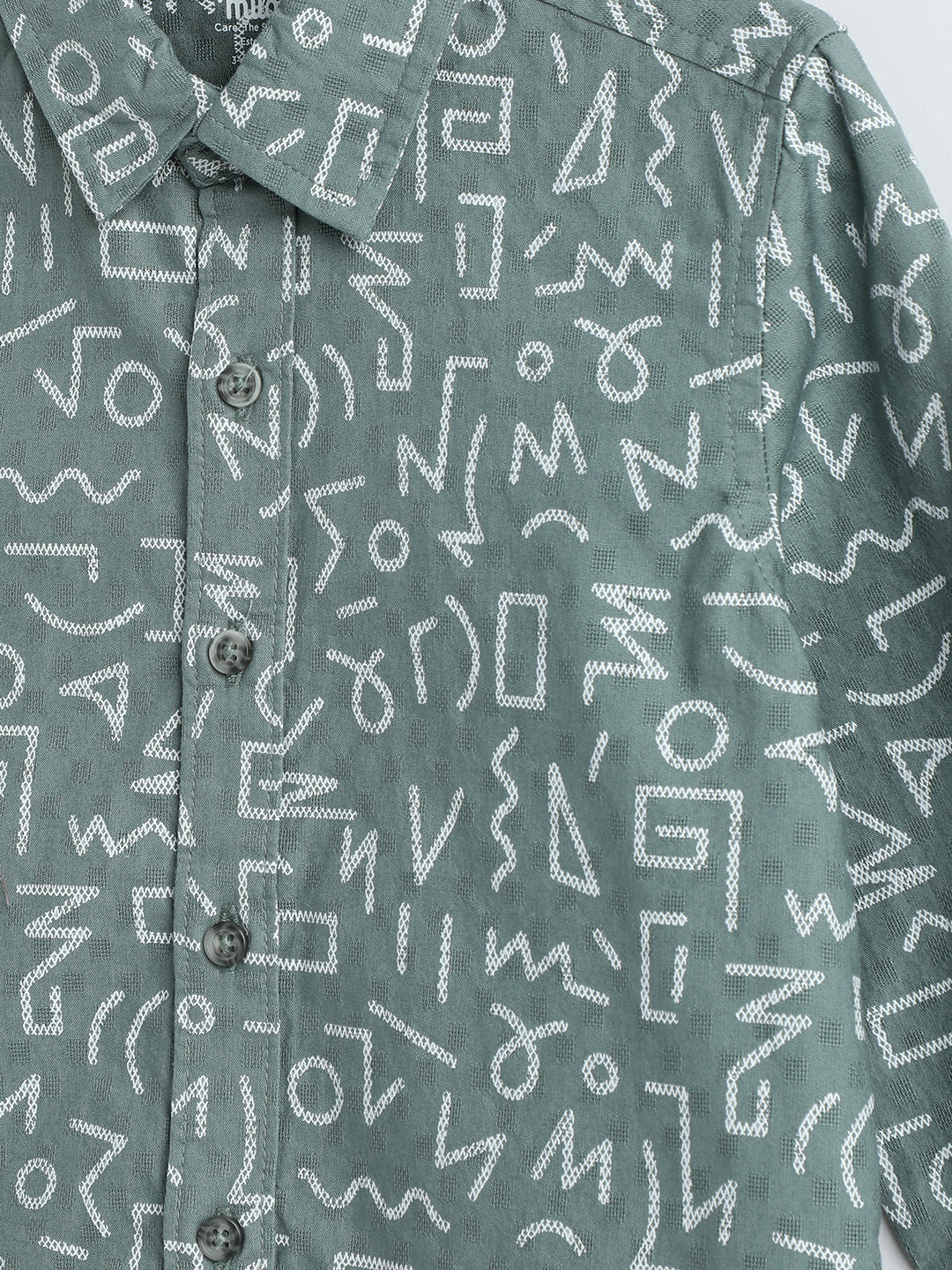Milou Boys Full Sleeve Printed Bio-Washed Shirt Print