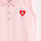 Milou Girls Sleeveless Pleated Polo Dress