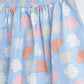 Milou Girls Blue Printed Cotton Skirt