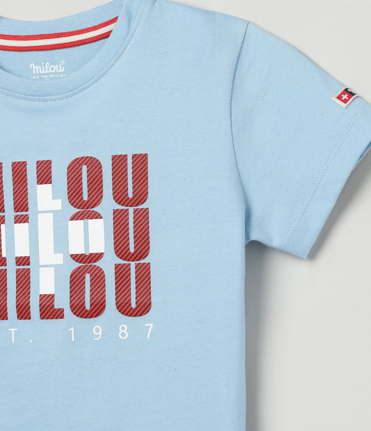 Half Sleeve Bio-Washed Printed T-Shirt