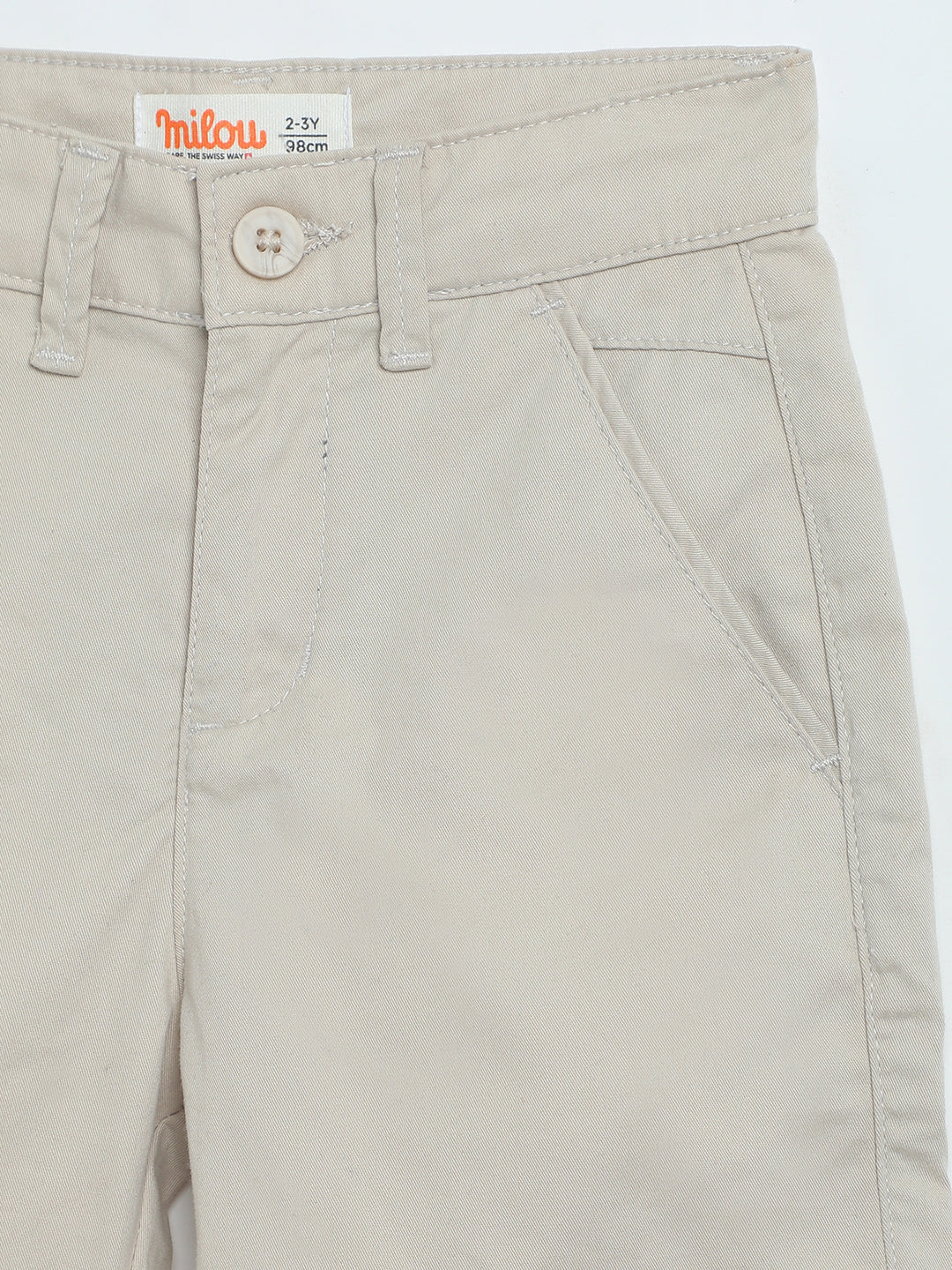 Milou Boys Ecru Twill Shorts