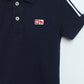 Kids Navy Polo T-Shirt | Boys Cotton Piqué Polo | Milou Kids