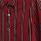 Milou Boys Cotton Full Sleeve Stripedd Bio-Washed Shirt Maroon Striped