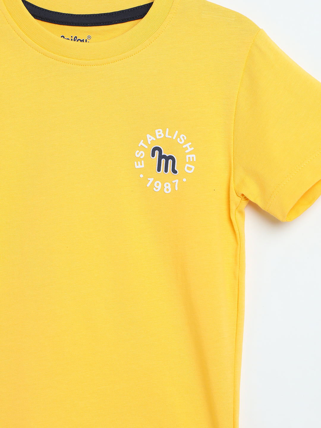 Milou Boys Yellow Round Neck T-Shirt – Soft Everyday Kids wear