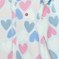 Milou Infant Girls Heart Print Bodysuit White