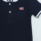 Milou Boys Cotton Polo T-Shirt Navy Blue