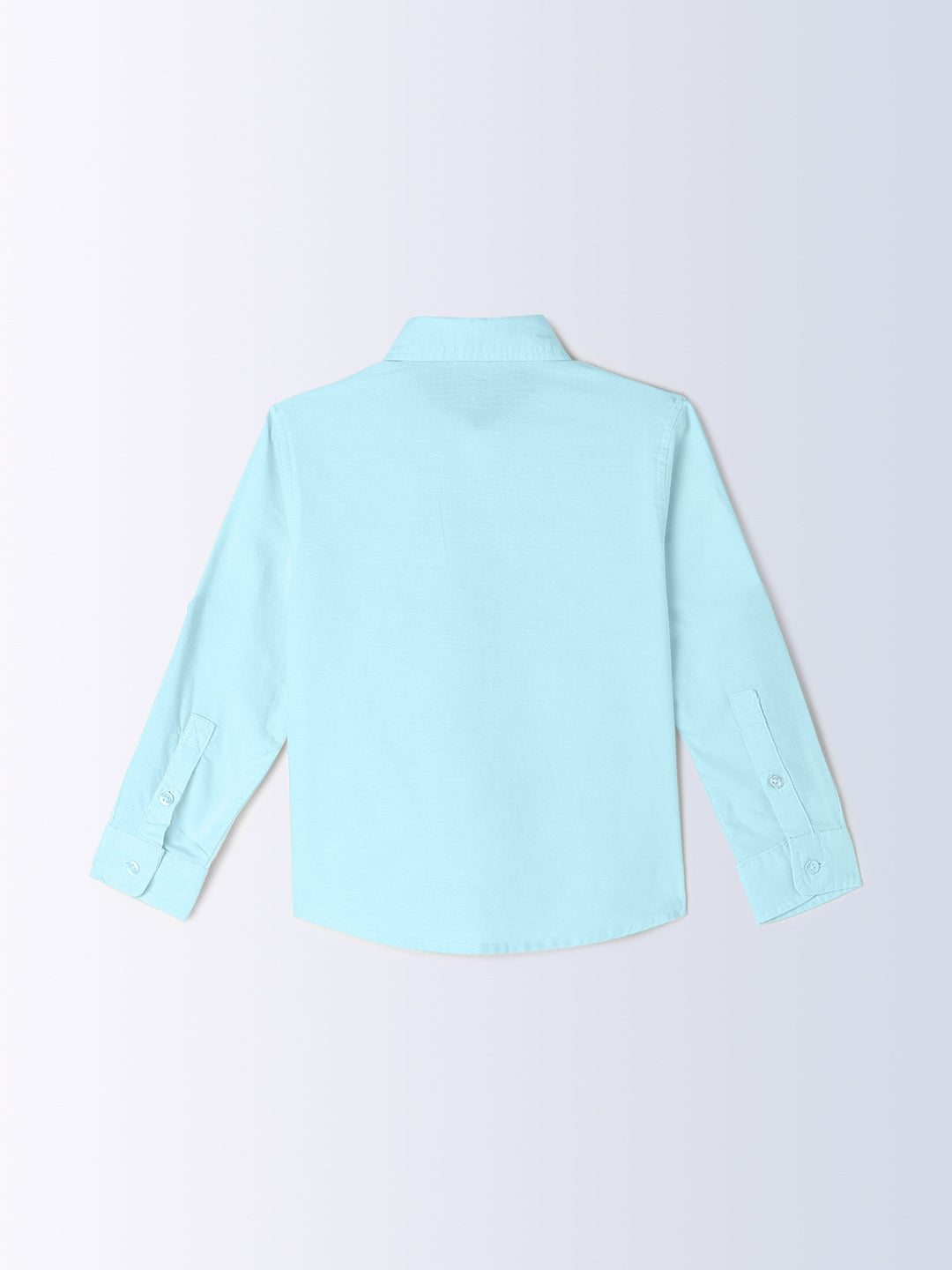 Milou Kids Cotton Full Sleeves Solid Bio Washed Shirt for Boys SH-CU008