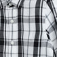 Milou Boys Full Sleeve Checked Bio-Washed Shirt Black Check