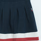Milou Girls Tennis Knit Skirt Navy Blue Stripe