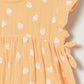 Milou Baby Girls Orange Printed Cotton Dress