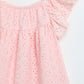 Milou Baby Girls Pink Hakoba  Cotton Dress