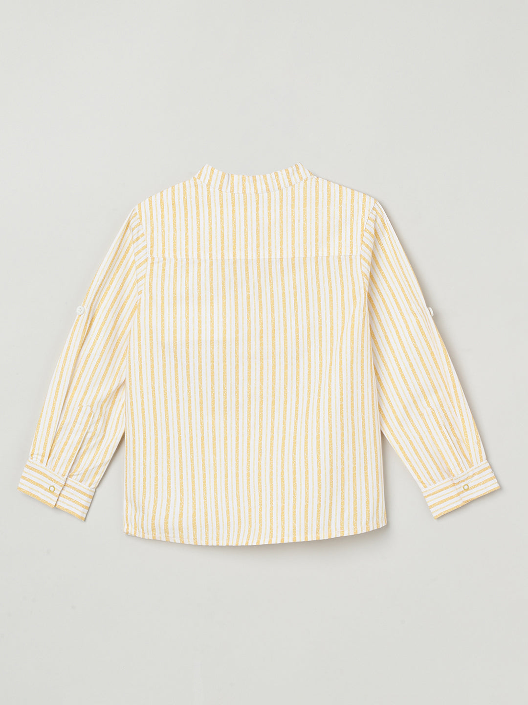 Milou Kids Cotton Bio Washed Striped Shirt for Boys TBNCSHT016