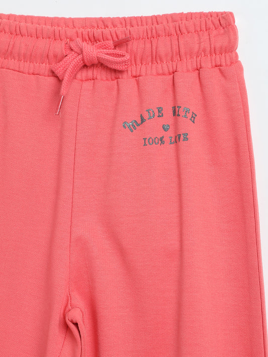 Milou Girls Faded Rose Loopknit Sweat Joggers
