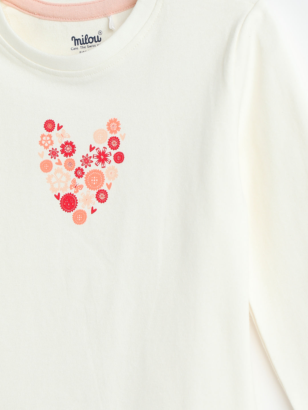 Milou Cotton Full Sleeves Bio Washed Printed T-Shirt -NPSTG002-WSPWH