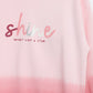 Milou Girls Loopknit Candy Pink Sweatshirt Ombre Pink