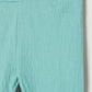 Milou Girls Cotton Solid Bio-Washed Leggings Mint Green