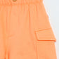 Milou Girls Orange Poplin Shorts