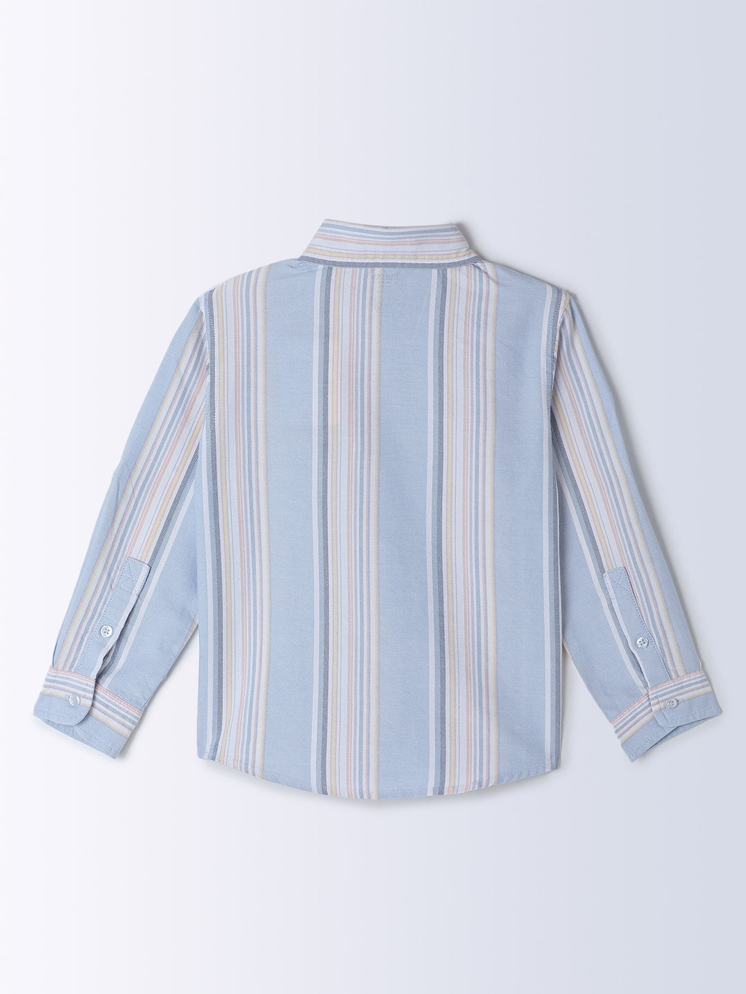 Milou Kids Cotton Full Sleeves Striped Bio Washed Shirt for Boys SH-CU005
